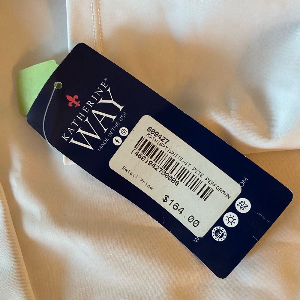 Katherine Way white long sleeve. NWT - Picture 6 of 9